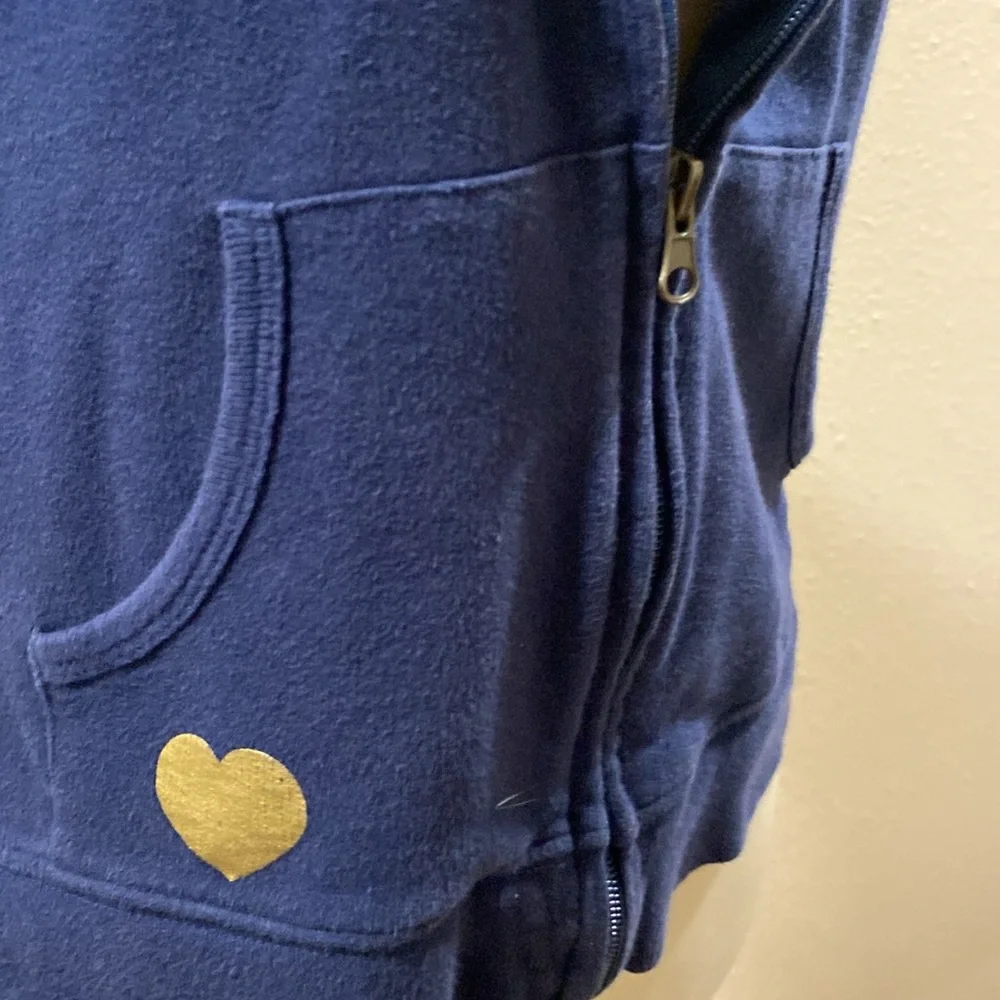 Feather Royal Society, short sleeve dark blue zip jacket - Picture 4 of 6